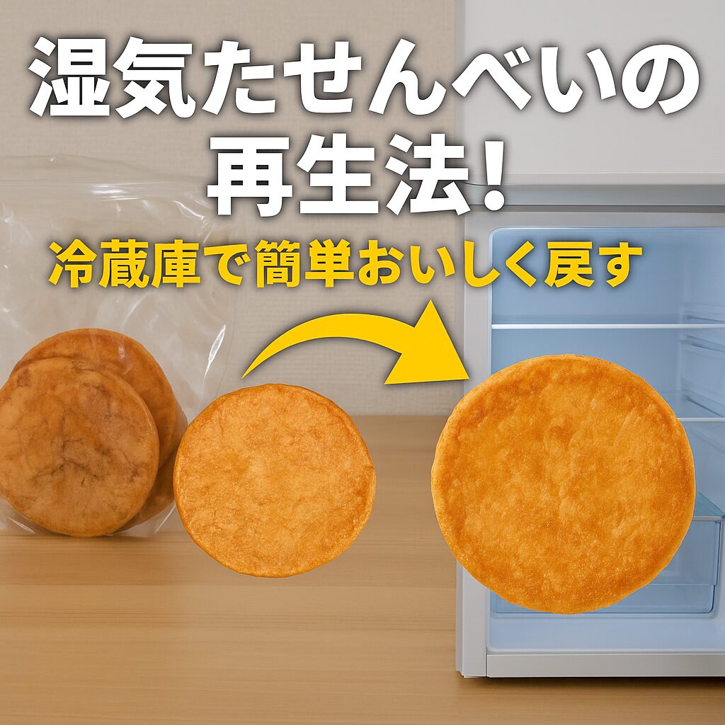 湿気ったせんべい